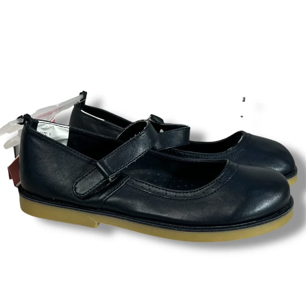 Gymboree Girls 1 Navy Blue Mary‎ Jane Shoes New BTS Preppy School Classic